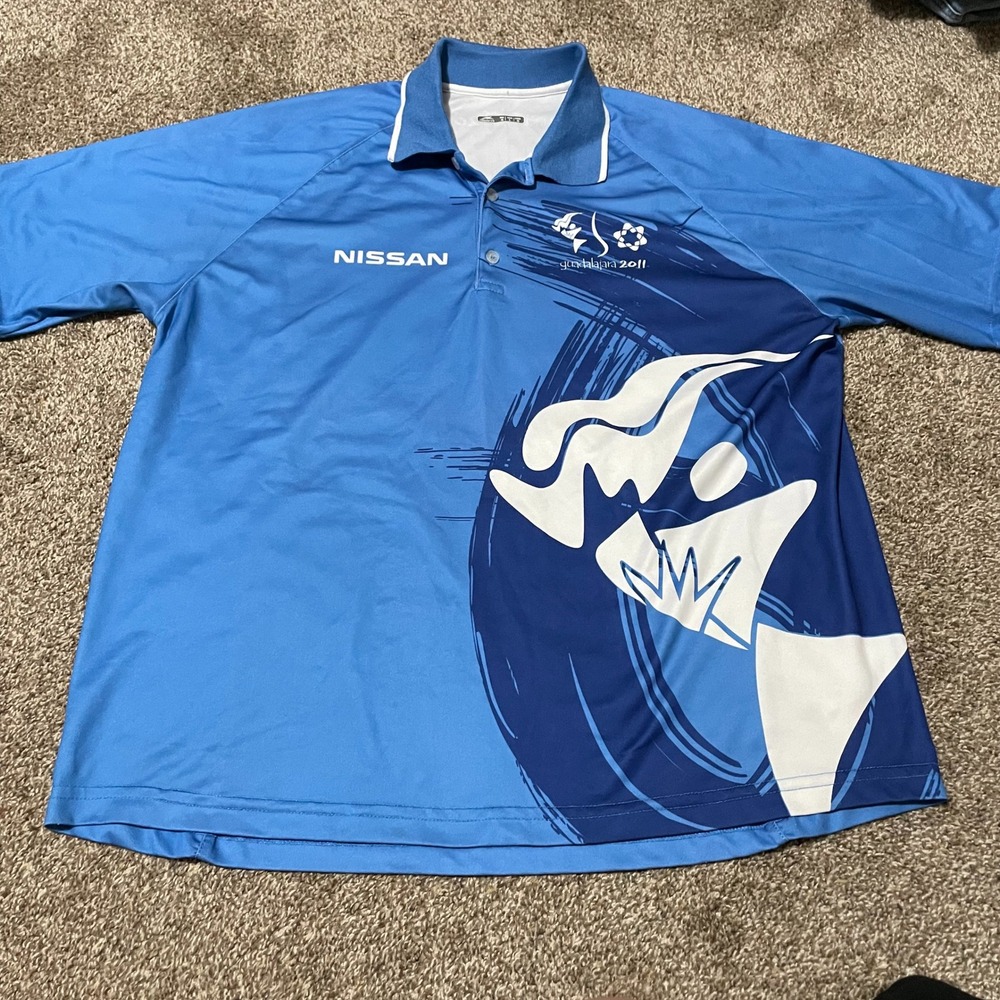 Nissan Guadalajara 2011 Polo Shirt Mens Large L Short Sleeve Blue